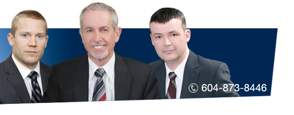 David Klein, Philip Wiseman, and Stu Davies of Vancouver law firm, Z. Philip Wiseman Law Corporation